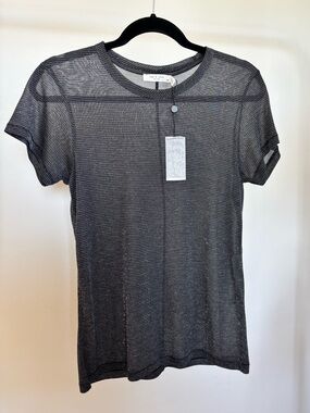 NWT Rag & bone - Dawson Tee - metallic striped t-shirt Size S